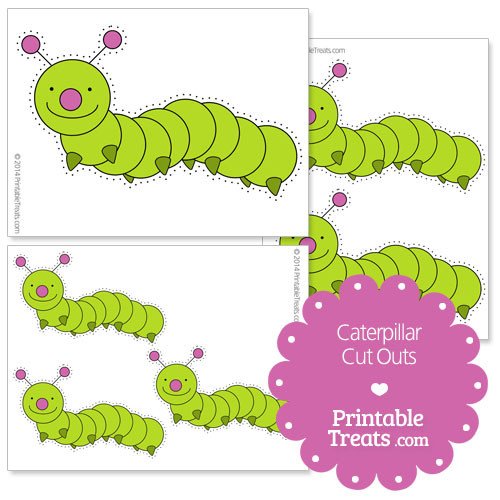 Printable Caterpillar Cut Outs — Printable Treats