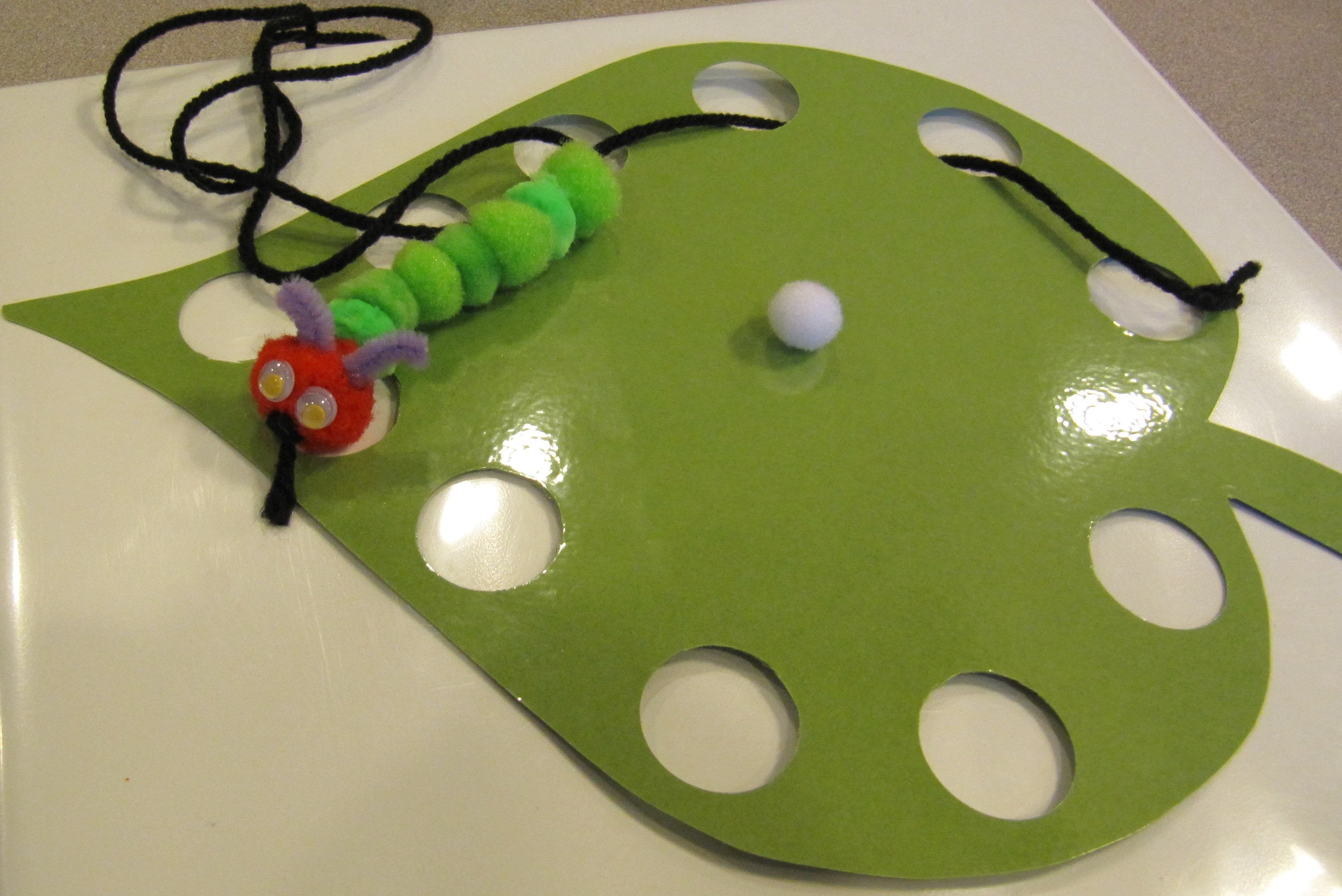 Very Hungry Caterpillar Great art project and fine motor