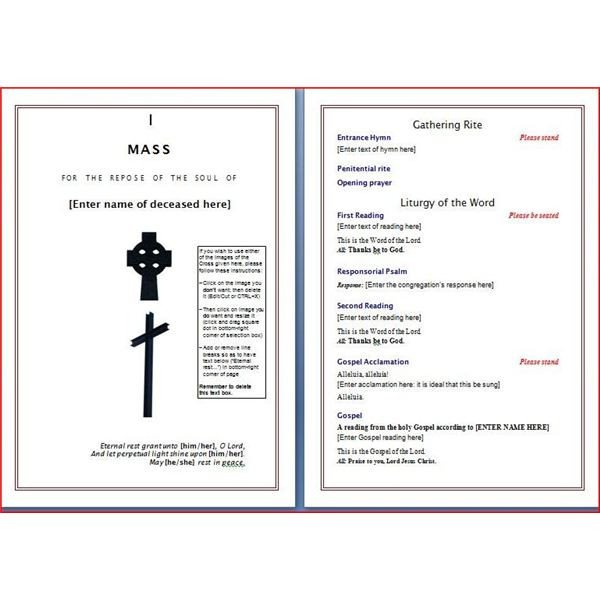 Six Resources to Find Free Funeral Program Templates to