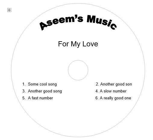 Create Your Own CD and DVD Labels using Free MS Word Templates