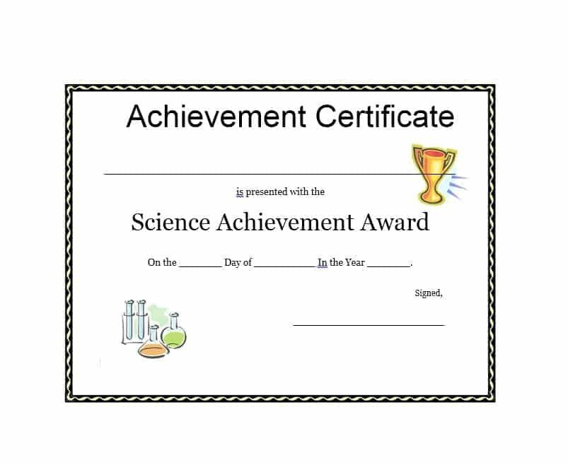 40 Great Certificate of Achievement Templates FREE