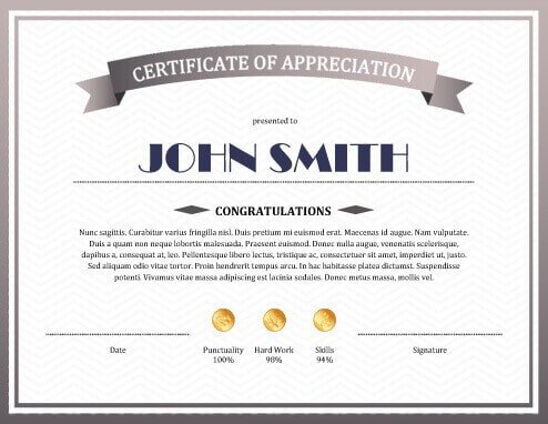 8 Free Printable Certificates of Appreciation Templates