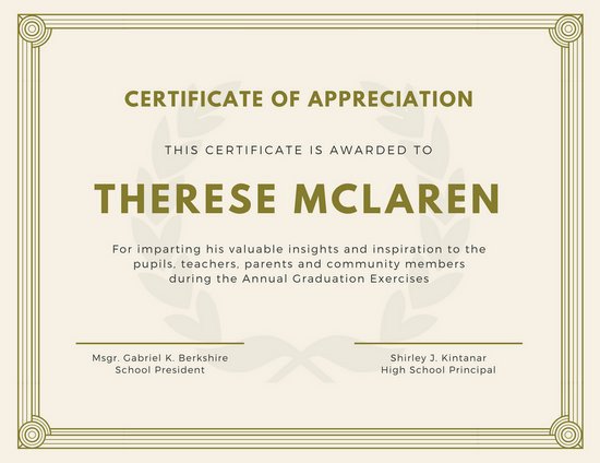 Customize 89 Appreciation Certificate templates online