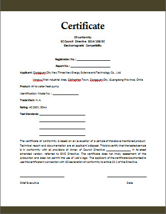 Conformity Certificate Template Microsoft Word Templates