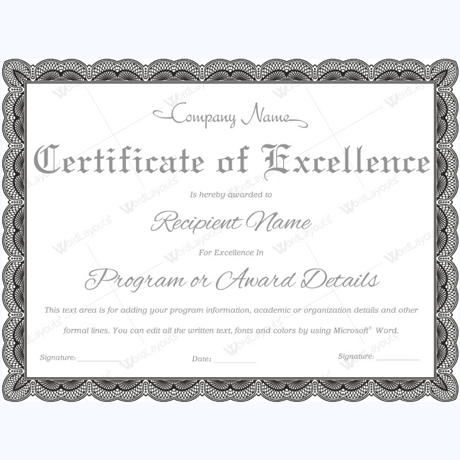 89 Elegant Award Certificates for Business and School Events