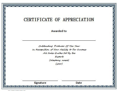 30 Free Certificate of Appreciation Templates and Letters