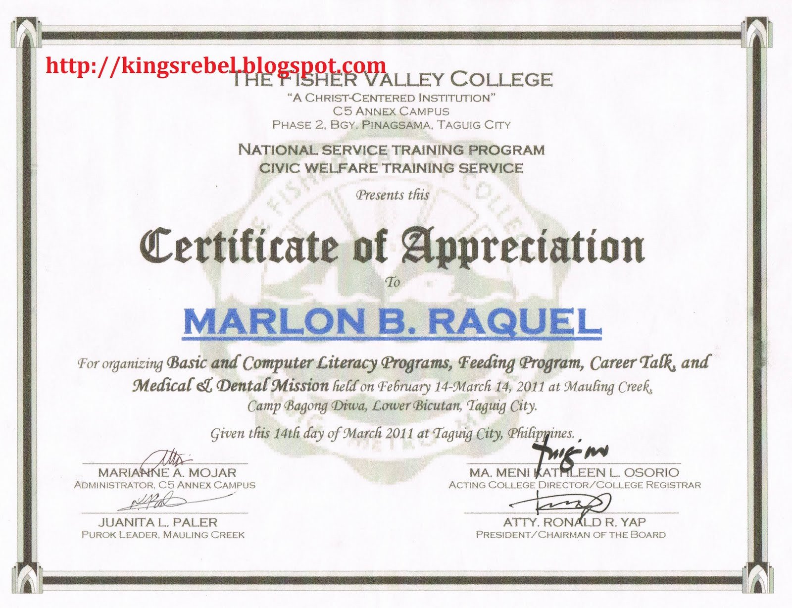 Tidbits and Bytes Example of Certificate of Appreciation