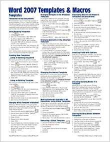 Microsoft Word 2007 Templates & Macros Quick Reference