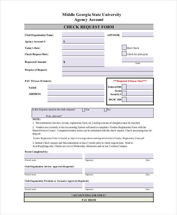 Check Request Form 11 Free Word PDF Documents Download