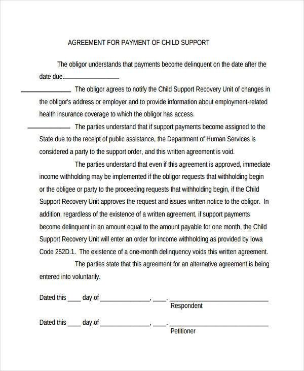 Agreement Forms in PDF