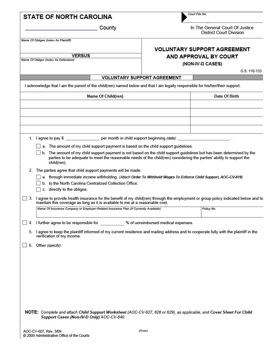 32 Free Child Support Agreement Templates PDF & MS Word