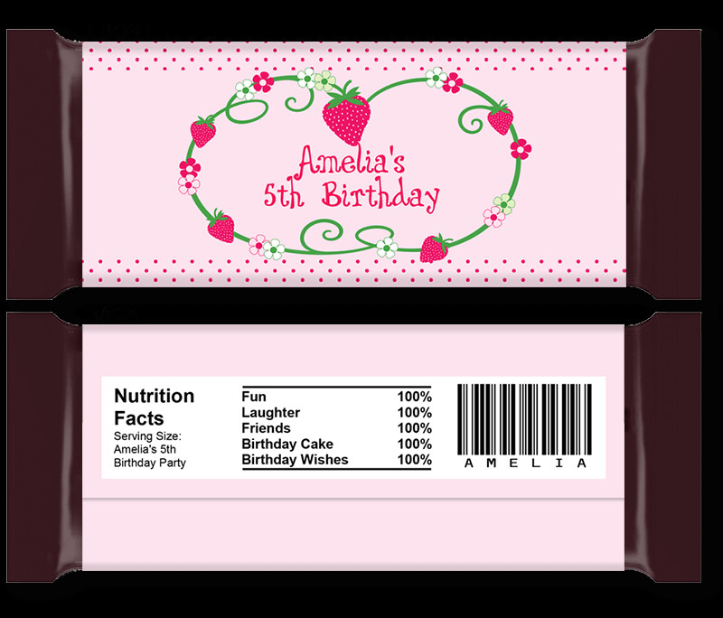 DIY Candy Bar Wrapper Templates Party Favors