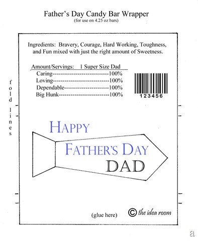 Father s Day Hershey Bar Wrappers