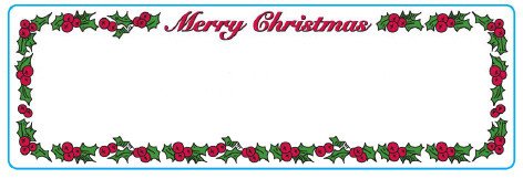 Christmas Address Labels for Dymo and Seiko Free Shipping