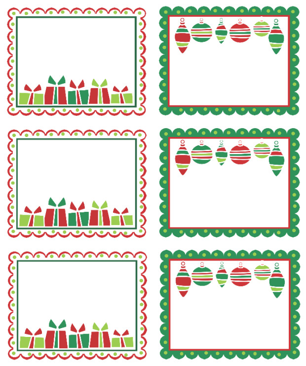 Christmas Labels Ready to Print