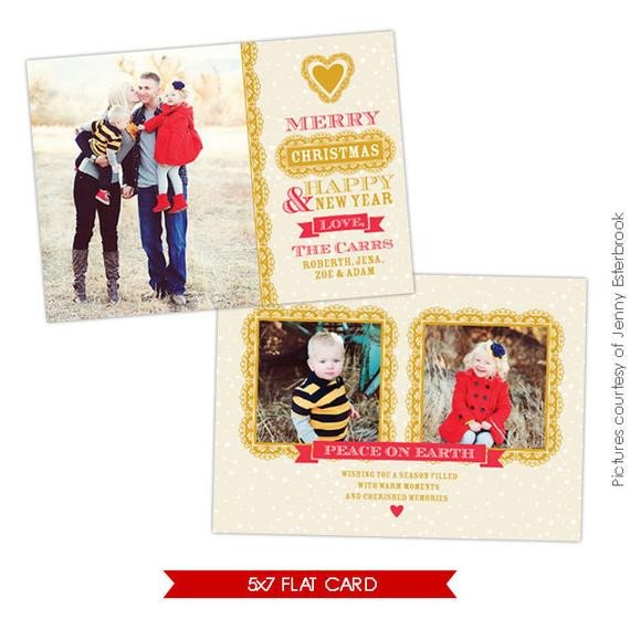 PSD Christmas Card shop template Chic Style E626
