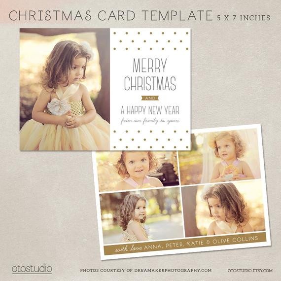 Digital shop Christmas Card Template for photographers