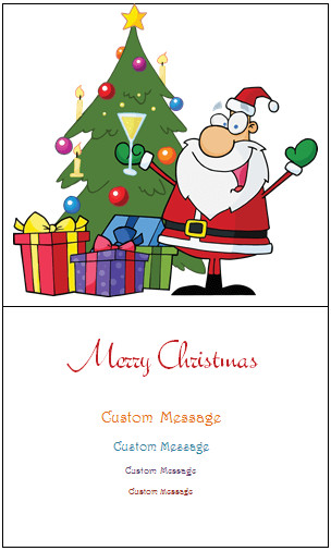 Christmas Card Templates Templates for Microsoft Word