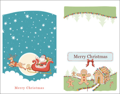 Create Christmas and Holiday cards labels and more with