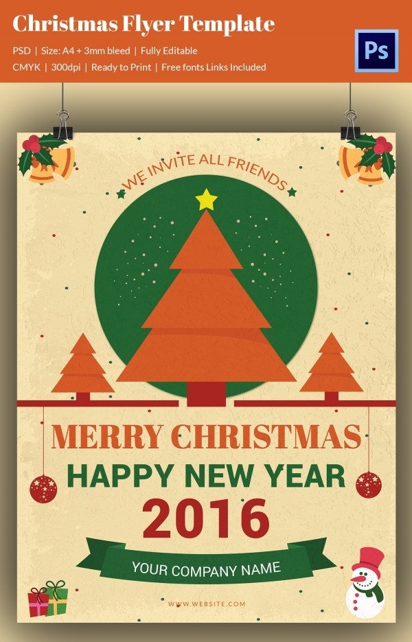 60 Christmas Flyer Templates Free PSD AI Illustrator