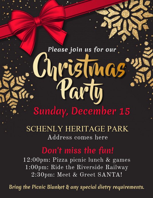 Copy of Christmas Party Flyer Template