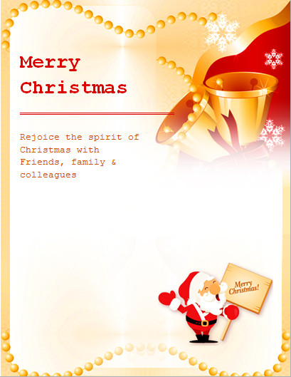 MS Word Colorful Christmas Flyer Templates