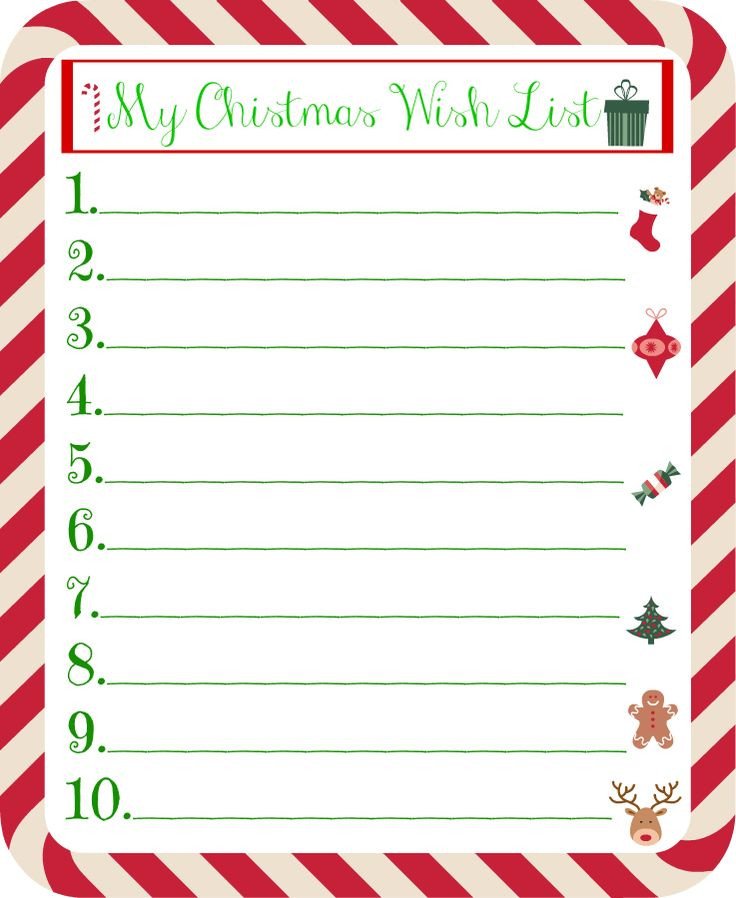 Best 25 Christmas list printable ideas on Pinterest