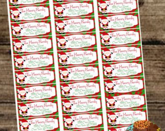 Avery Christmas Label Templates – Festival Collections