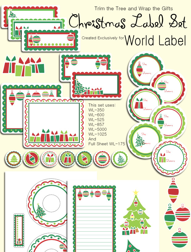 Christmas Labels Ready to Print