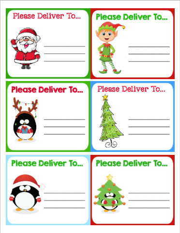 Free Printable Christmas Shipping Labels