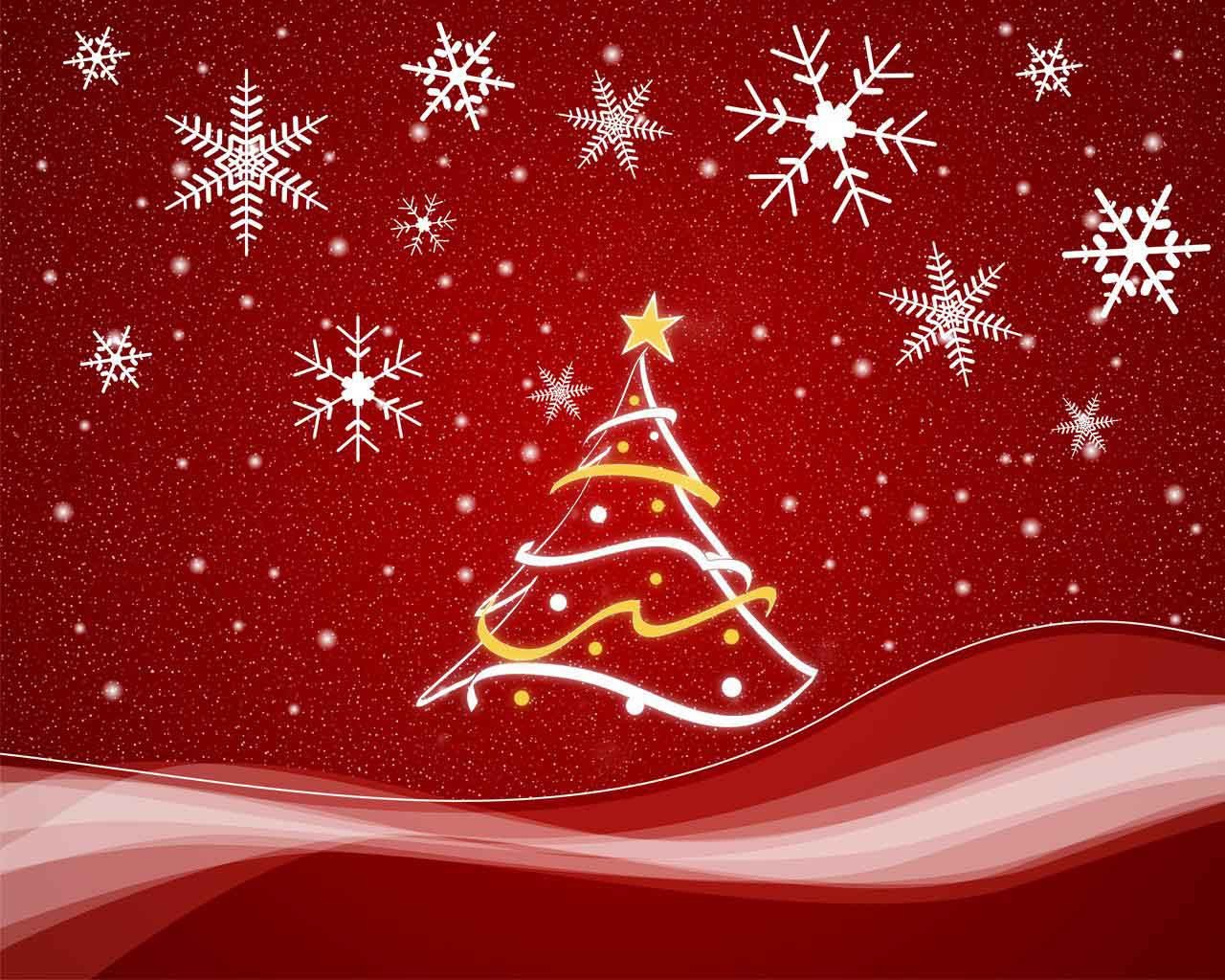 Free Christmas PowerPoint Backgrounds – Red Xmas