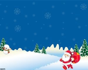 Snowy Christmas Powerpoint PPT Template
