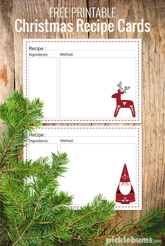 Ten Delicious Food Gifts Free Printable Recipe Cards