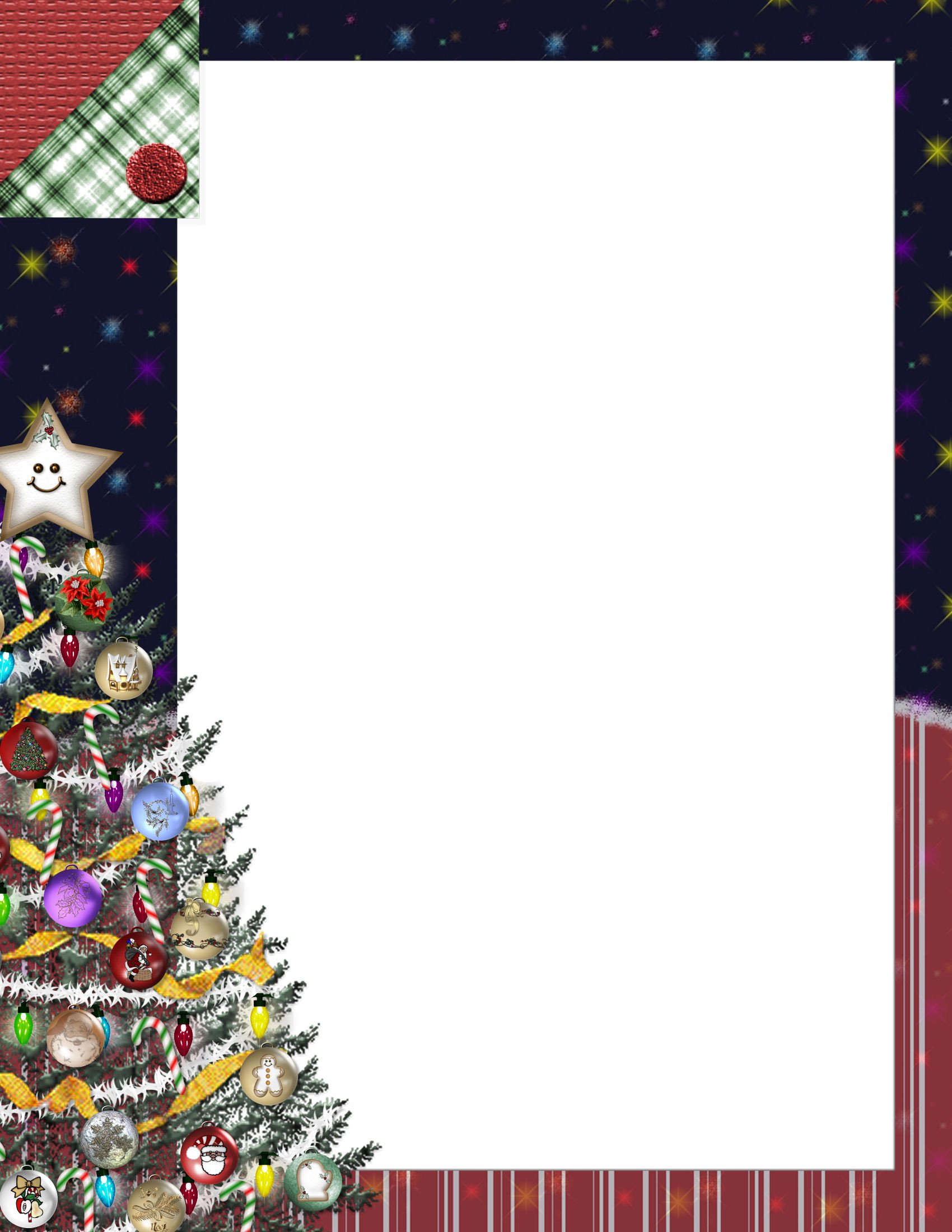 Christmas 1 FREE Stationery Template Downloads