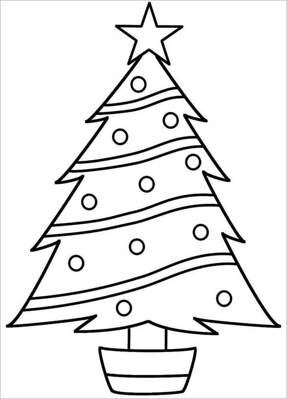 32 Christmas Tree Templates Free Printable PSD EPS