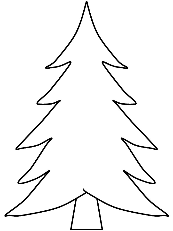 christmas tree template printable