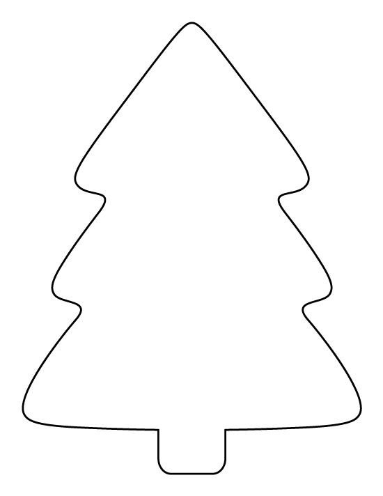 Printable simple Christmas tree pattern Use the pattern