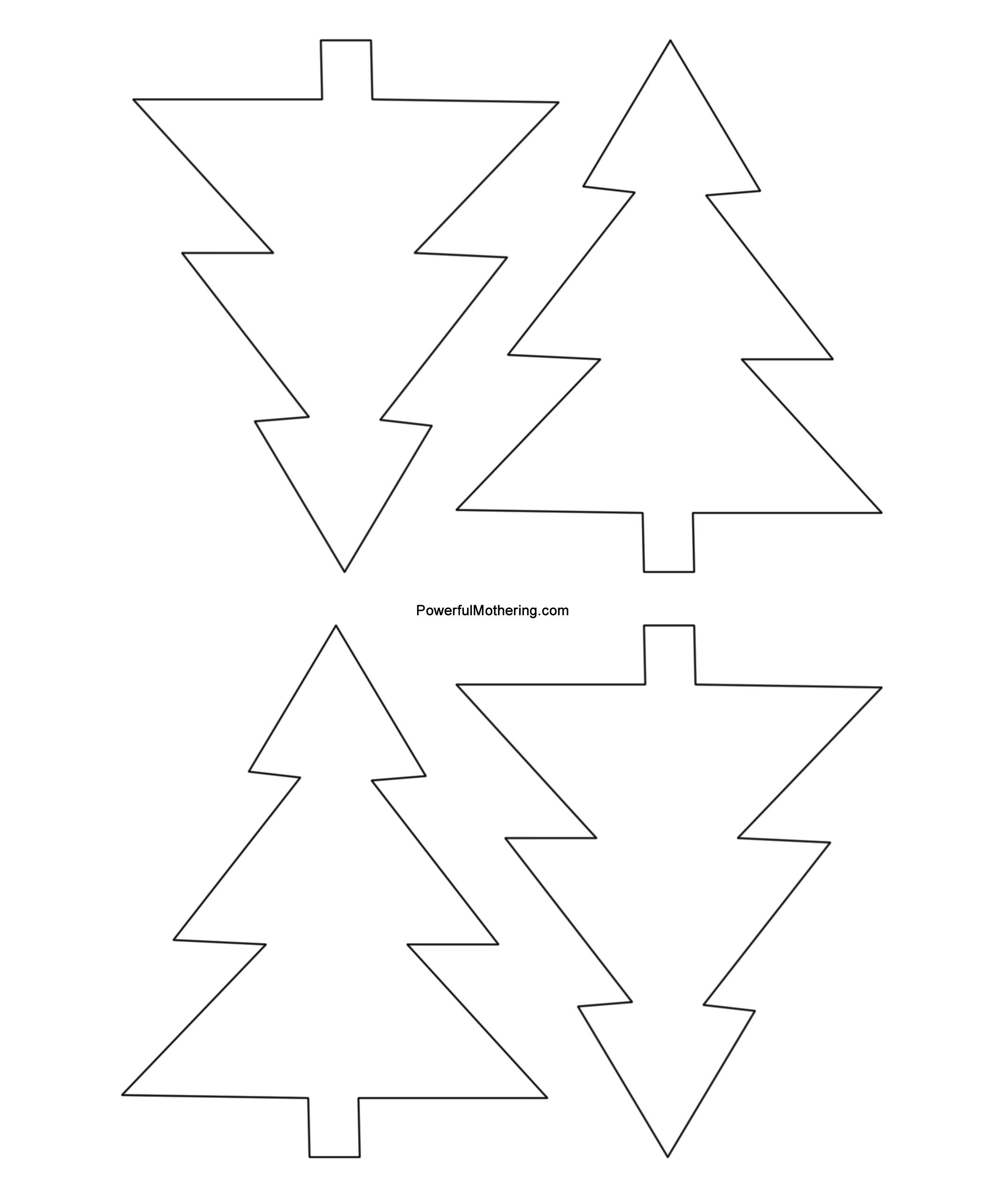 Gingerbread Men Christmas Tree and Star Printables