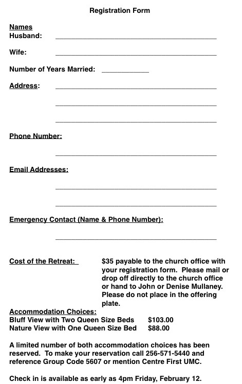 Church Nursery Registration Form TheNurseries