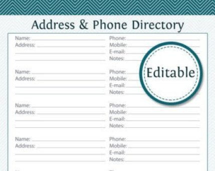 3 Excel Church Directory Templates Excel xlts