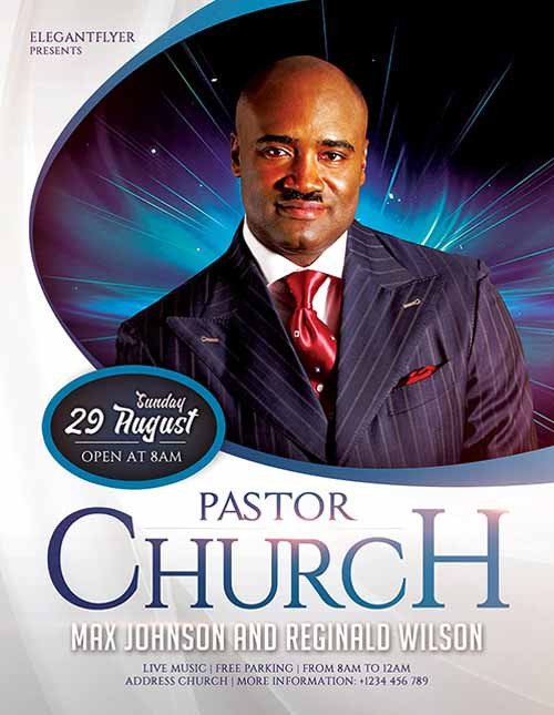Download the Pastors Church Free Flyer Template for shop