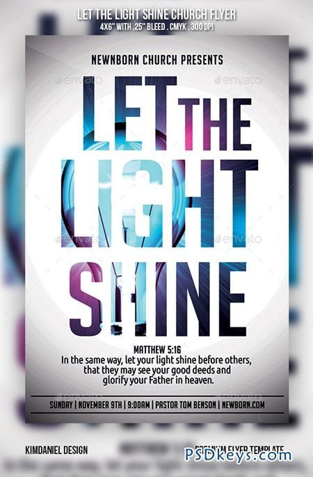 Let the Light Shine Church Flyer Free Download
