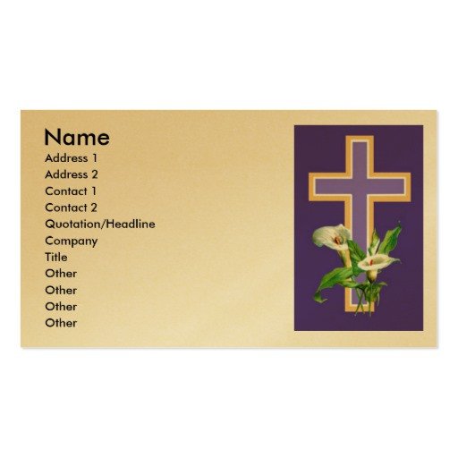 Church Invitation Double Sided Standard Business Cards