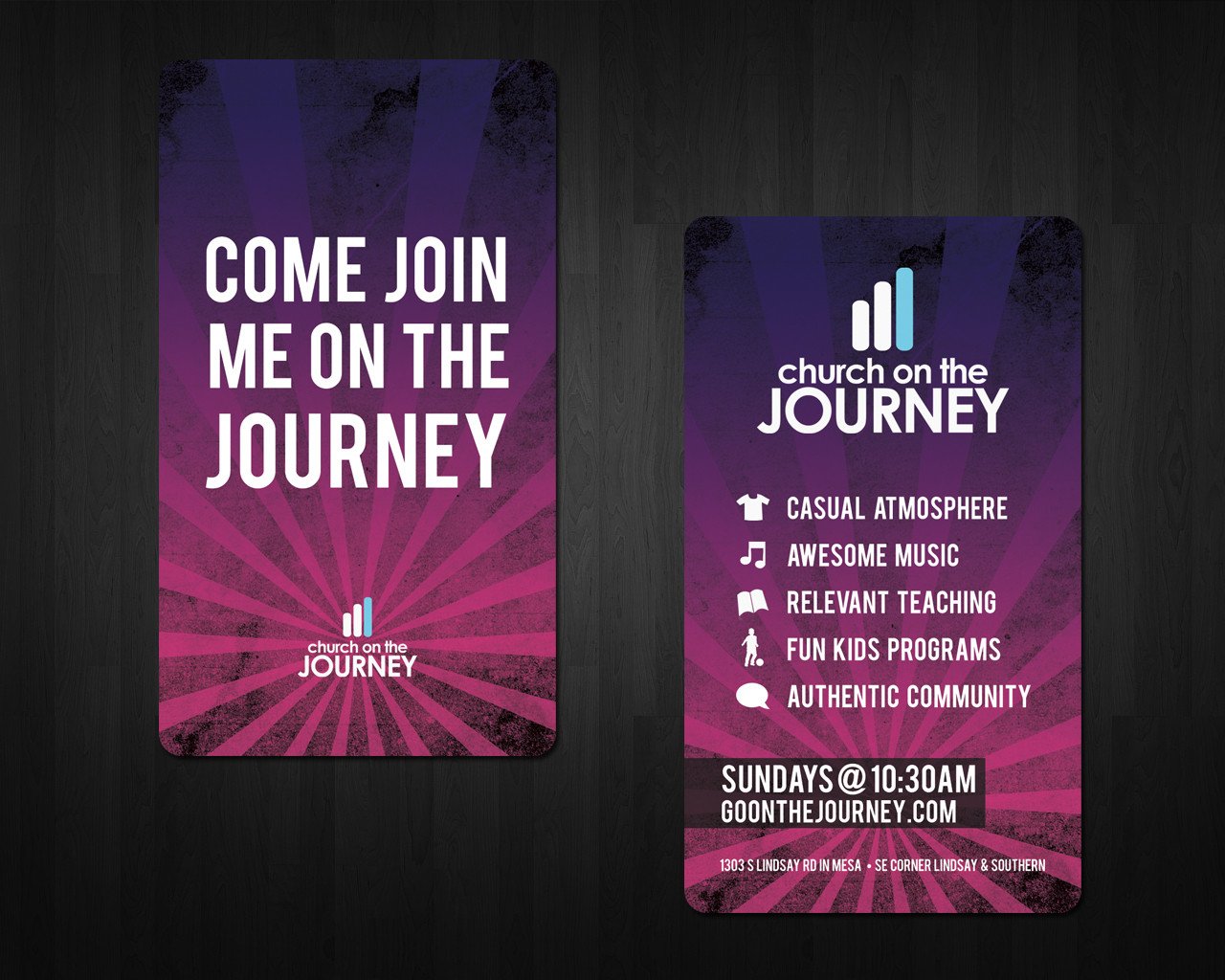 Church on the Journey Invite Cards