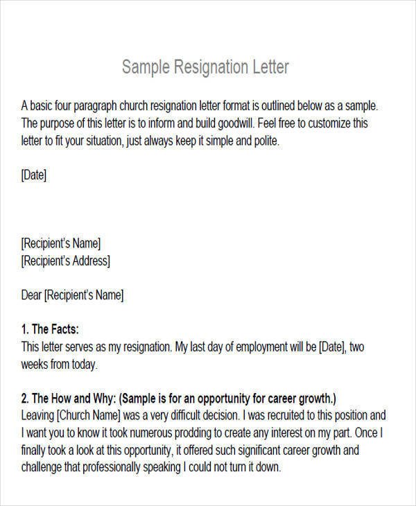6 Membership Resignation Letter Samples and Templates