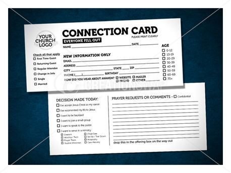 12 best Church Connection Cards images on Pinterest