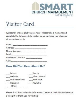 Downloadable Church Forms