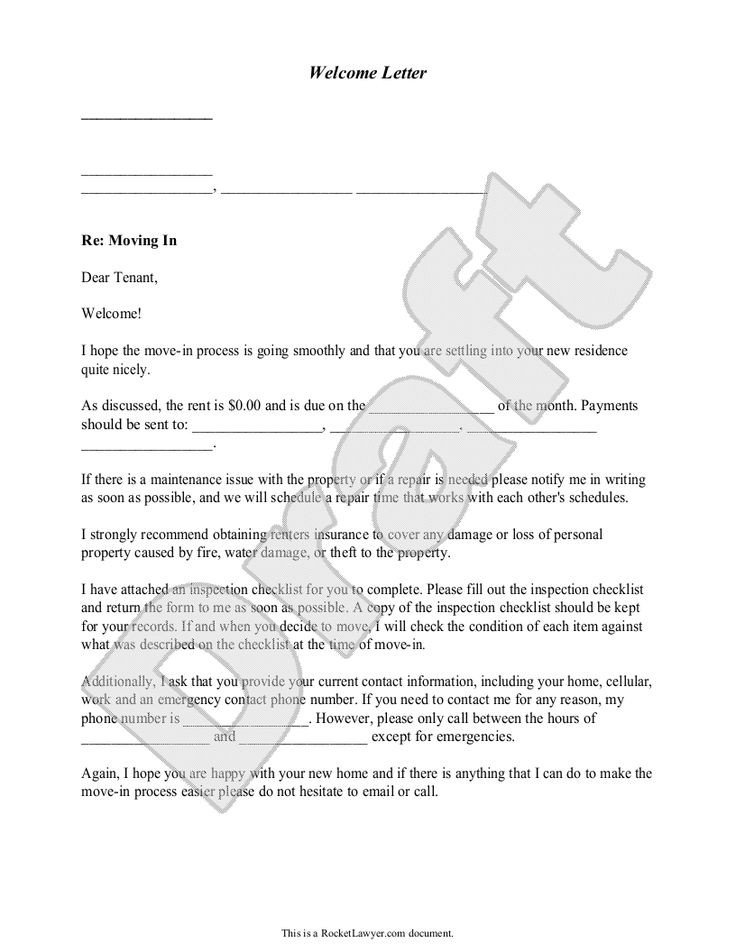 Wel e Letter Template Free Wel e Letter with Sample