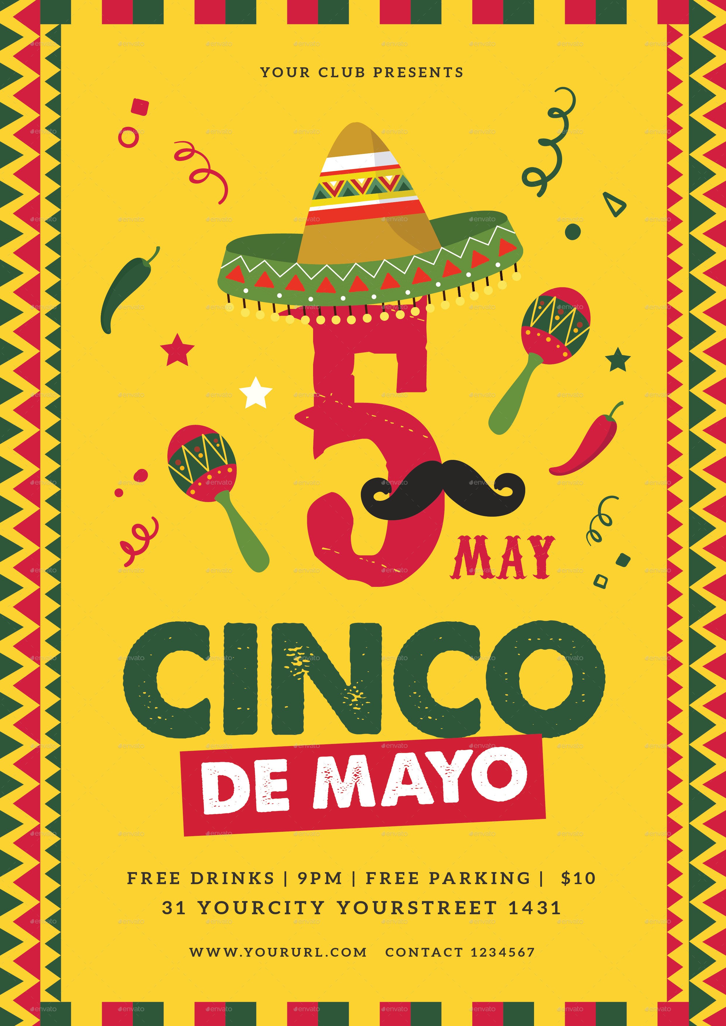 Cinco De Mayo Flyer by infinite