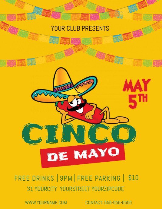 May 5th Flyer Template